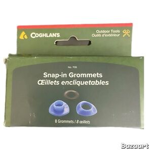 Coghlan's Snap-N-Tap Grommets (8 Count), for Canvas, Plastic, Tarps 1/2" Repair